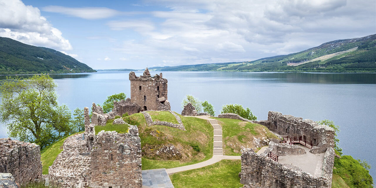 Urquhart Castle on  Lake Loch Ness, Scotland