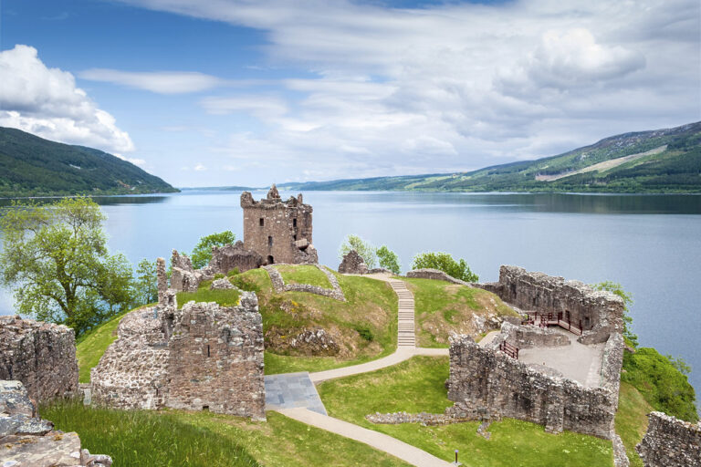 Urquhart Castle on  Lake Loch Ness, Scotland